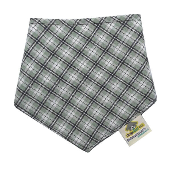 pañuelo para perros dogsmart mexico tartan verde olivo